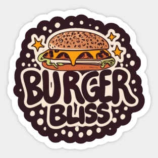 burger bliss Sticker